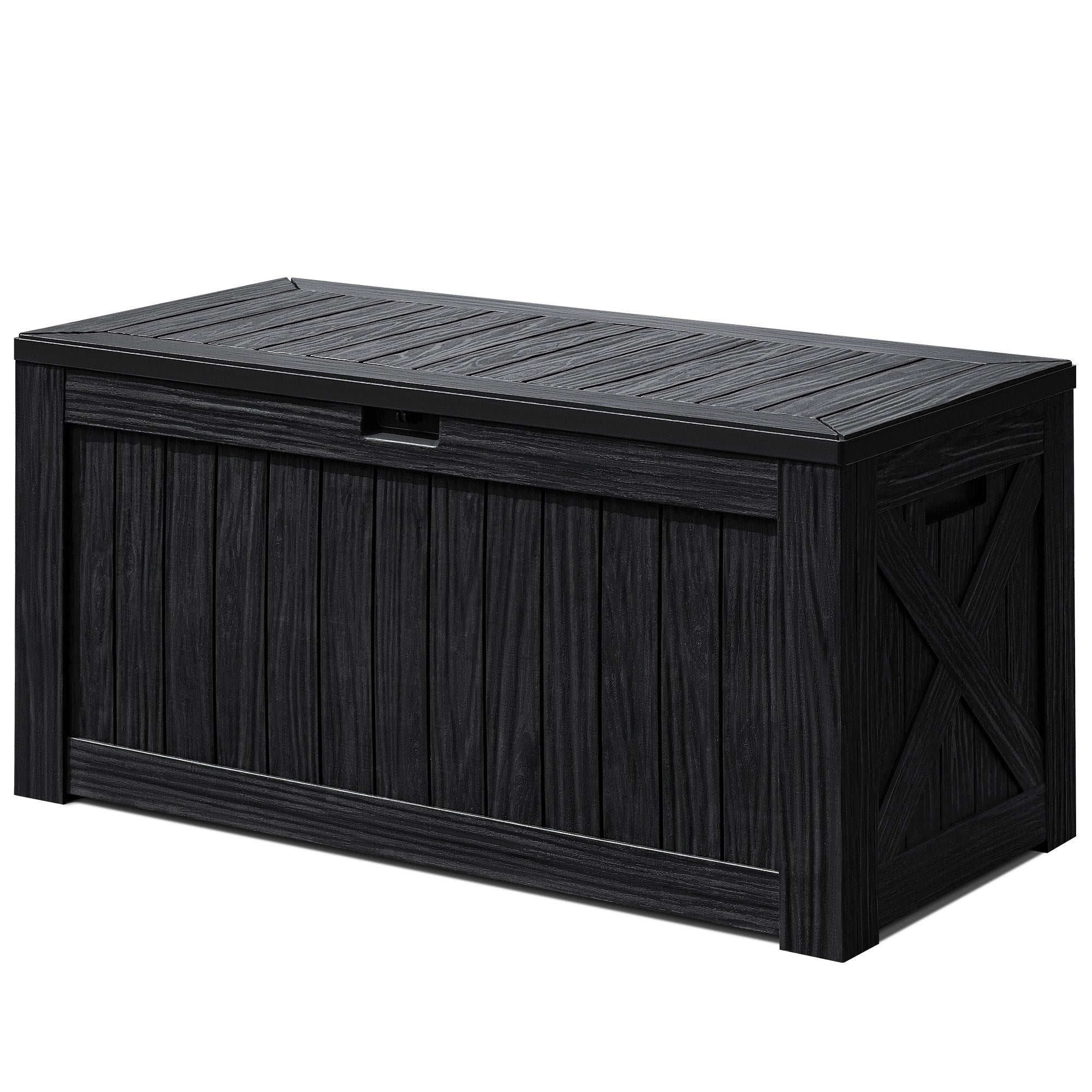 Devoko 120 Gallon Outdoor Patio Box Deck Plastic Resin Storage Box Backyard