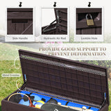 Devoko 120 Gallon Outdoor Patio Box Deck Plastic Resin Storage Box Backyard