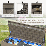 Devoko 120 Gallon Outdoor Patio Box Deck Plastic Resin Storage Box Backyard