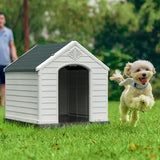 Devoko Indoor and Outdoor Plastic Dog House for Large Pets at Different Age with Waterproof, Moisture-Proof, Vents Warm