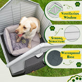Devoko Indoor and Outdoor Plastic Dog House for Large Pets at Different Age with Waterproof, Moisture-Proof, Vents Warm
