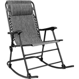 Devoko Rocking Zero Gravity Chair Patio Folding Recliner Chair