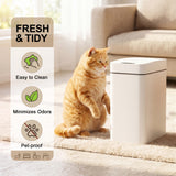 Devoko 2-Pack 2.5 Gallon Touchless Trash Can with Lid, Slim Motion Sensor Garbage Can for Bathroom Kitchen Office, Battery Operated Automatic Waste Bin