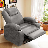 Devoko power lift recliner chairs massage Single sofa chair with cup holder for elderly,Black