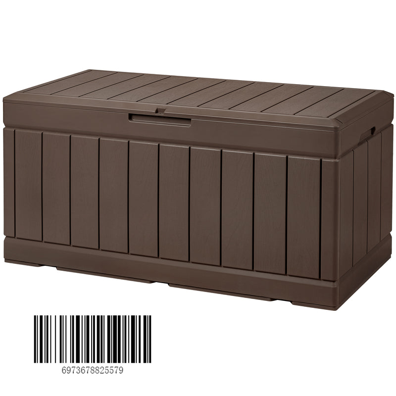 85 Gallon Resin Wood Look Deck Box - Brown
