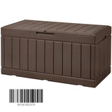 85 Gallon Resin Wood Look Deck Box - Brown