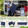 Vineego Foldable with Sauna, Lounge Coffee Chair 12 Inch High 5-Position Adjustable Patio Lounge Chair Beach Pool Coffee Chair
