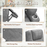 Devoko power lift recliner chairs massage Single sofa chair with cup holder for elderly,Black