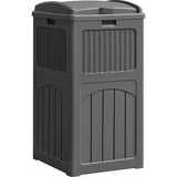 Devoko Outdoor All-Weather use Trashbin with Lid, Patio Resin Hideaway Trash Can with Waterproof for Backyard