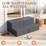 Devoko Heavy Duty Hot Tub Steps , 600 lbs Weight Capacity, Weather-Resistant Pool Stool, Multi-Use for Porch and More