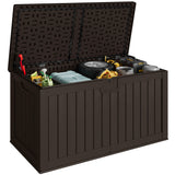Vineego 230 Gallon Deck Box, Outdoor Resin Storage Box, with Large Storage Capacity, for Patio