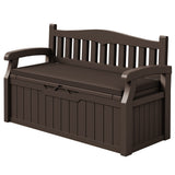 Vineego 82 Gallon Storage Patio Bench and Deck Box Organization Storage Combi for Patio, Garden