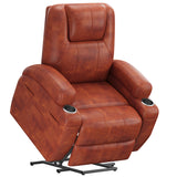 Devoko power lift recliner chairs massage Single sofa chair with cup holder for elderly,Black