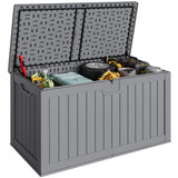 Vineego 230 Gallon Deck Box, Outdoor Resin Storage Box, with Large Storage Capacity, for Patio