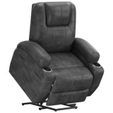 Devoko power lift recliner chairs massage Single sofa chair with cup holder for elderly,Black