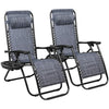 Vineego Zero Gravity Chair Camp Reclining Lounge Chairs Outdoor Lounge Patio Chair with Adjustable Pillow 2 Pack