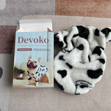 Devoko soft and warm pet clothing,suitable for cats and dogs (black and white)