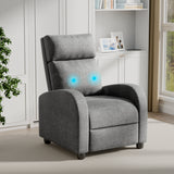 Devoko Massage Recliner Chair with Remote Control Single Sofa with Breathable Fabric Space-Saving Design for Living Room & Bedroom