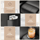 Vineego 360° Swivel Recliner Oversized Massage Rocking Chair Nursery Chair Power Living Room Furniture With Two Cup Holde
