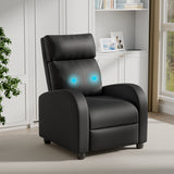 Devoko Massage Recliner Chair with Remote Control Single Sofa with Breathable Fabric Space-Saving Design for Living Room & Bedroom