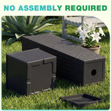 Vineego 24" Tall Planters for Outdoor Plants Set of 2, Woven-Textured Outdoor Plant Pots for Patio, Front Porch