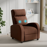 Devoko Massage Recliner Chair with Remote Control Single Sofa with Breathable Fabric Space-Saving Design for Living Room & Bedroom