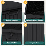 Vineego 230 Gallon Deck Box, Outdoor Resin Storage Box, with Large Storage Capacity, for Patio