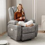 Vineego Power Lift Recliner Chair with Massage - Remote Control, Leathaire Fabric, Cup Holders for Elderly & Home Theater