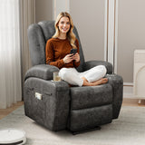 Vineego Power Lift Recliner Chair with Massage - Remote Control, Leathaire Fabric, Cup Holders for Elderly & Home Theater