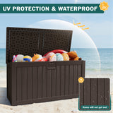 Vineego 230 Gallon Deck Box, Outdoor Resin Storage Box, with Large Storage Capacity, for Patio