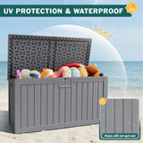 Vineego 230 Gallon Deck Box, Outdoor Resin Storage Box, with Large Storage Capacity, for Patio