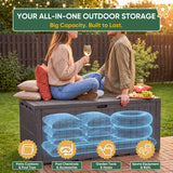 Devoko resin deck box  waterproof for outdoor