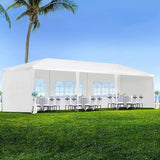 Devoko 10' x 30' Outdoor Gazebo Wedding Party Tent Patio Canopy Camping Shelter Pavilion w/Removable Sidewalls Carport Cater BBQ Events