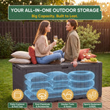 Devoko resin deck box  waterproof for outdoor
