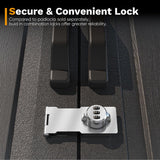 Devoko Plastic Outdoor Storage Shed with Floor, 8x6 FT Resin Tool Garden Shed with DIY Window and Lockable Door, Outside Kick-it Shed for Patio,Garden, Backyard, Lawn, Beige