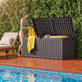 Devoko resin deck box  waterproof for outdoor