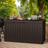 Vineego 230 Gallon Deck Box, Outdoor Resin Storage Box, with Large Storage Capacity, for Patio