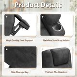 Devoko power lift recliner chairs massage Single sofa chair with cup holder for elderly,Black