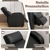 Devoko PU Leather Recliner Chair - Adjustable Backrest, Ergonomic Support & Compact Design for Living Room