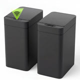 Devoko 2-Pack 2.5 Gallon Touchless Trash Can with Lid, Slim Motion Sensor Garbage Can for Bathroom Kitchen Office, Battery Operated Automatic Waste Bin