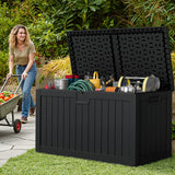 Vineego 230 Gallon Deck Box, Outdoor Resin Storage Box, with Large Storage Capacity, for Patio