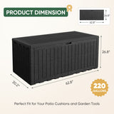 Devoko resin deck box  waterproof for outdoor