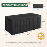 Devoko resin deck box  waterproof for outdoor