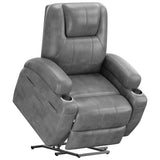 Devoko power lift recliner chairs massage Single sofa chair with cup holder for elderly,Black