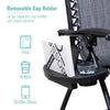 Vineego Reclining Zero-Gravity Chairs with Adjustable Pillow - Set of 2 Gray