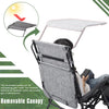 Vineego Patio Zero Gravity Chair Outdoor Folding Recliner Lounge Chair with Attachable Sunshade Canopy and Holder