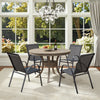 Vineego Dining Chairs Set of 4 Modern Kitchen Dinner Chairs with Metal Legs, Curved Armchairs Accent Chairs, Reading Chair, Bar Office Chair , Black