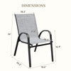 Vineego Dining Chairs Set of 4 Modern Kitchen Dinner Chairs with Metal Legs, Curved Armchairs Accent Chairs, Reading Chair, Bar Office Chair , Black