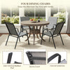 Vineego Dining Chairs Set of 4 Modern Kitchen Dinner Chairs with Metal Legs, Curved Armchairs Accent Chairs, Reading Chair, Bar Office Chair , Black