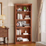 Vineego 5-Shelf Corner Bookcase - Sturdy White Storage for Home Office, Living Room